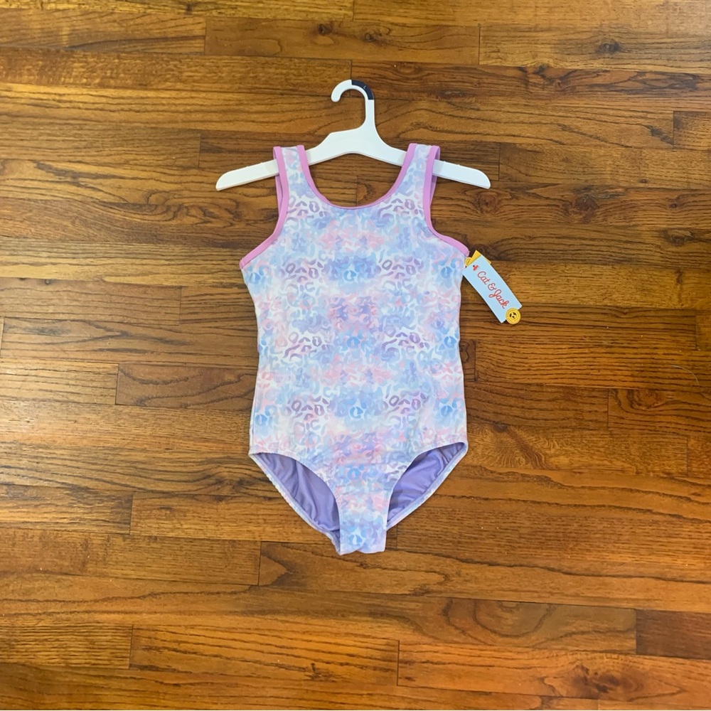 Girls Gymnastics Leopard Print Pull-On Leotard Cat & Jack Pink & Purple 
NWT NEW - Picture 12 of 16